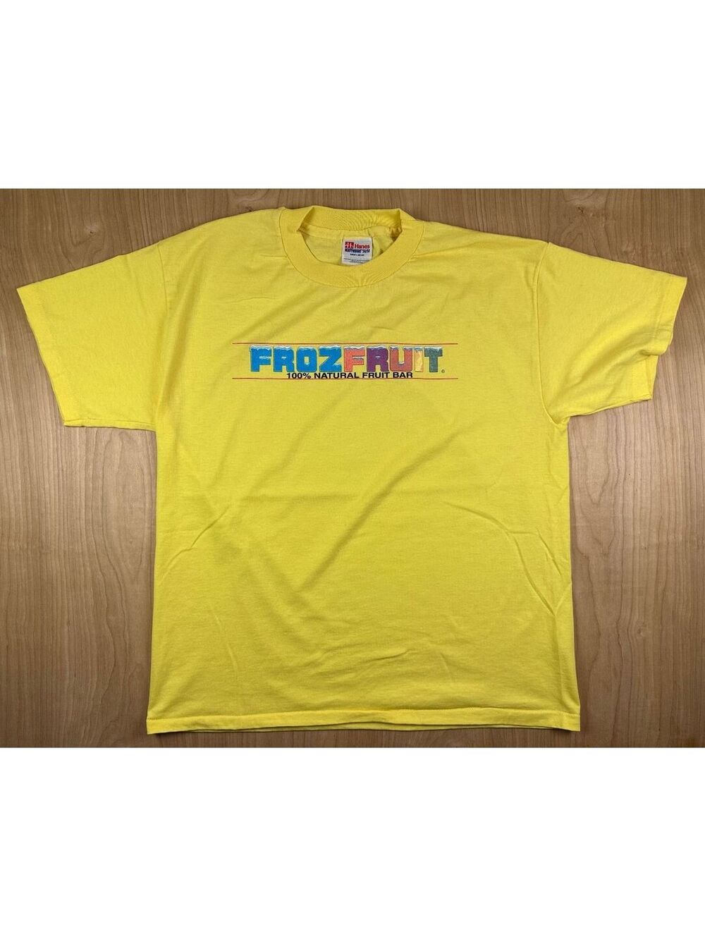 Vintage 80s Frozfruit tshirt Single Stitch fruit bar ice cream large hanes heavy